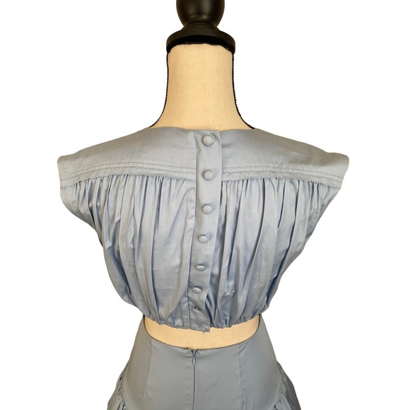 Aje Solstice Ring Embellishment Cut-out Cotton Mini Dress Size 6 - Picture 13 of 16